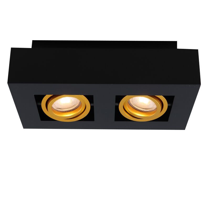 Aluminium påbygningsspot guld, Noraly