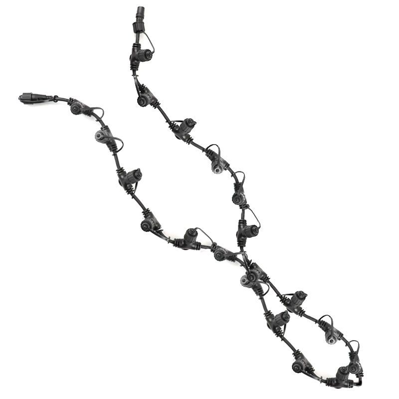 2m sort fordelerkabel, Med 20 udgange 2m sort fordelerkabel, Med 20 udgange