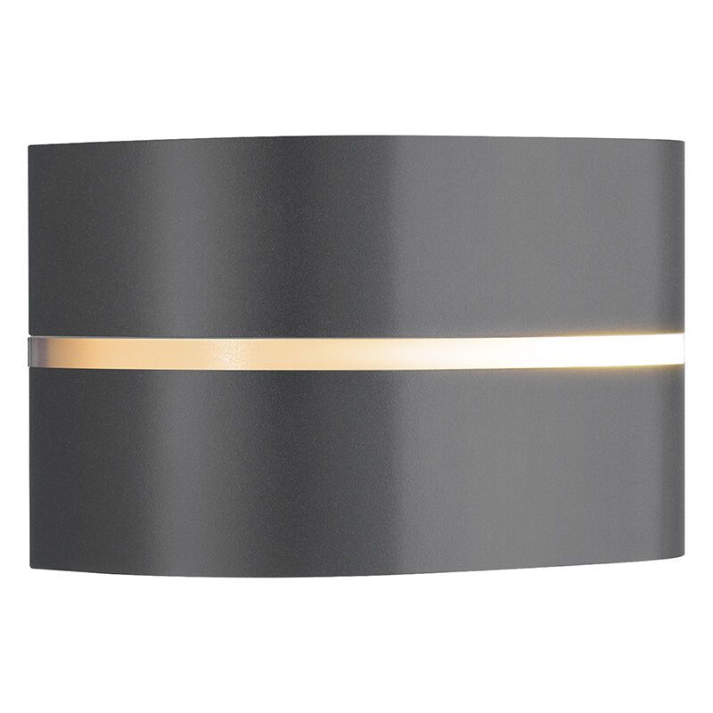 Antracit udendørslampe aluminium, Sibelis, IP44
