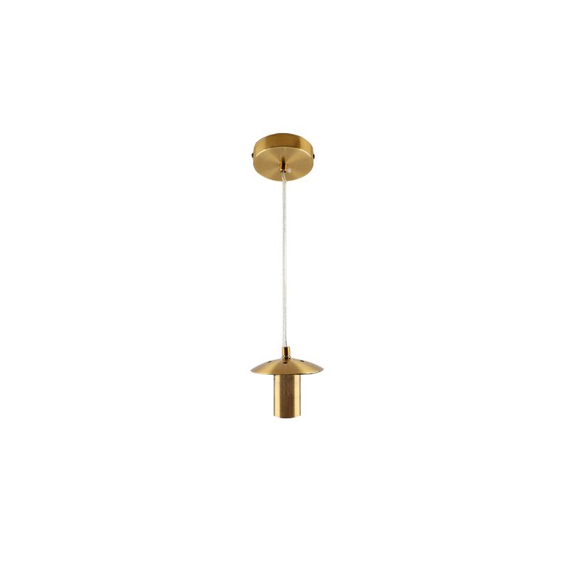 Metal pendler lampe uden skærm kobber, Minne