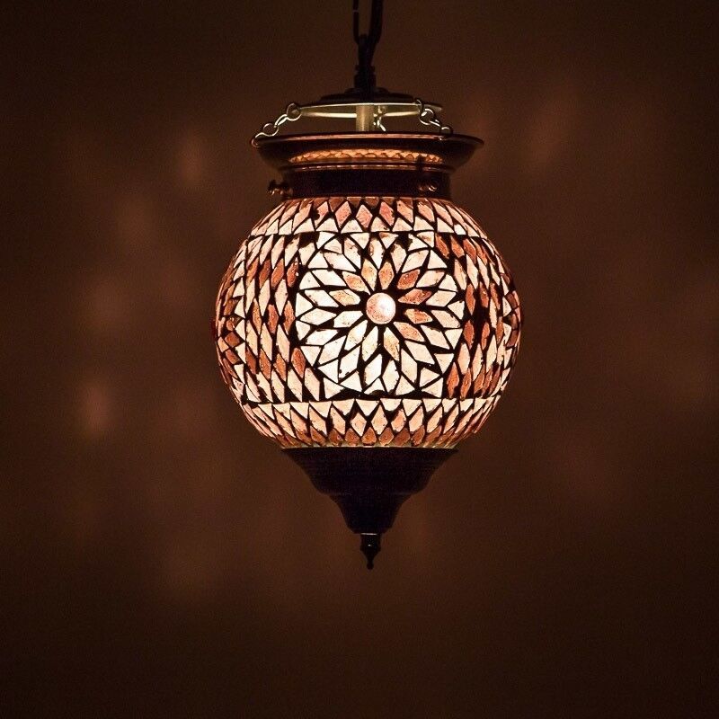 Lilla orientalsk pendler lampe mosaik, Nisrin Lilla orientalsk pendler lampe mosaik, Nisrin