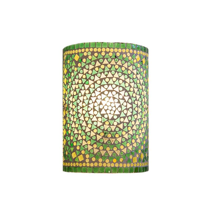Grøn orientalsk væglampe mosaik, Mahdia Grøn orientalsk væglampe mosaik, Mahdia