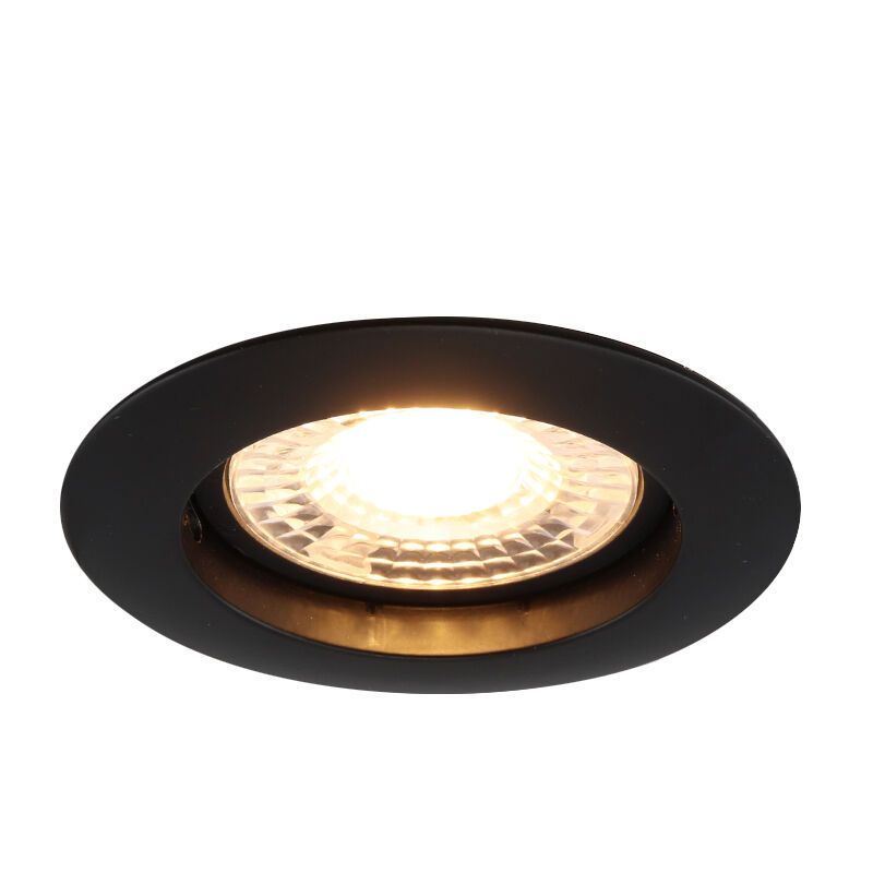 Aluminium indbygningsspot sort, Rudo Aluminium indbygningsspot sort, Rudo