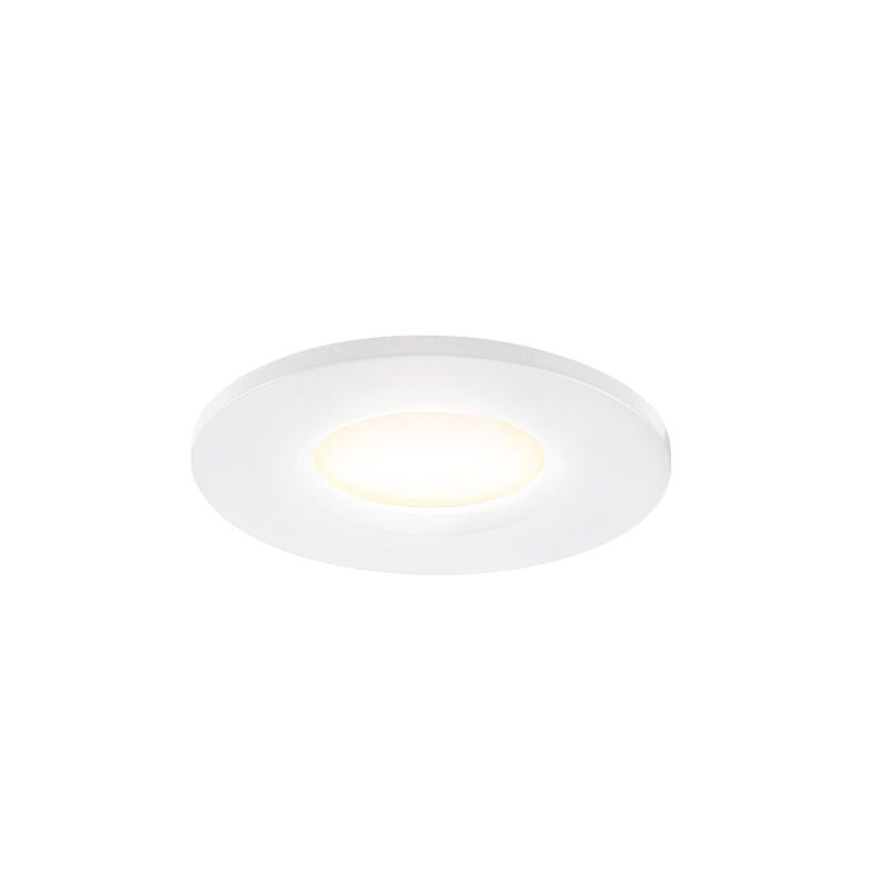 Hvid mini indbygningsspot aluminium, Philomena, 1,5W, 2700K LED, IP44