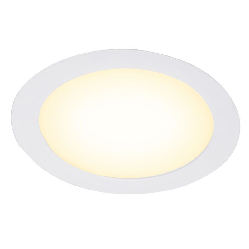 Hvid downlight aluminium, Umbriel, 6W, 3000K LED, IP44