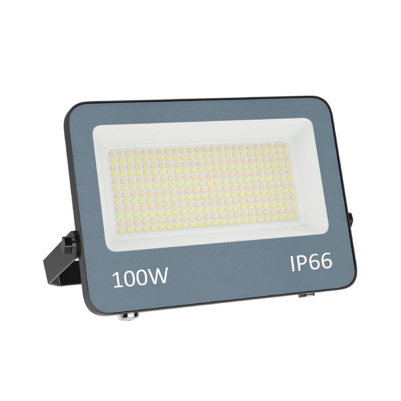Grå projektør aluminium, Ilay, 100W, white switch LED, IP66 Grå projektør aluminium, Ilay, 100W, white switch LED, IP66