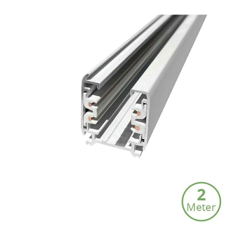 3-faset skinne, 2 meter, hvid, Pro 3-faset skinne, 2 meter, hvid, Pro