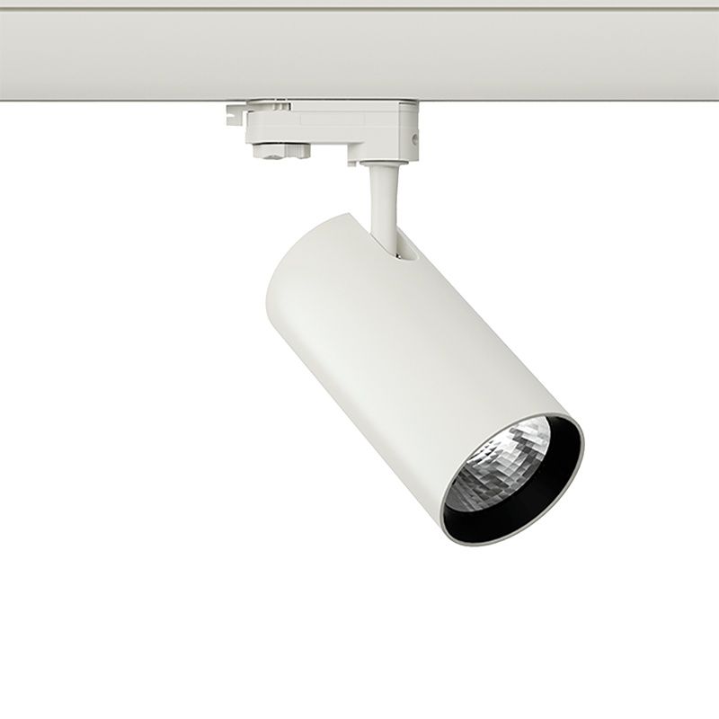 Hvid 3-faset skinnespot Esmiralda, 30W, 4000K, Pro