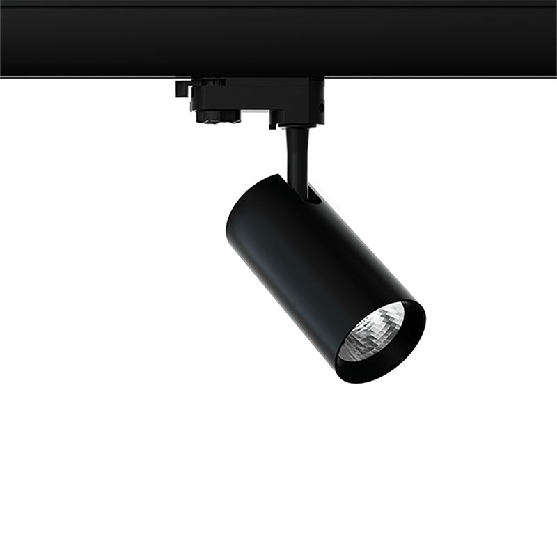 Sort 3-faset skinnespot Esmiralda, 20W, 3000K, Pro Sort 3-faset skinnespot Esmiralda, 20W, 3000K, Pro