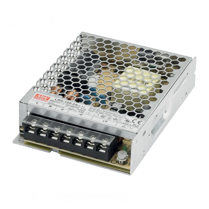 24V MeanWell LED-driver, 100W, IP20 24V MeanWell LED-driver, 100W, IP20