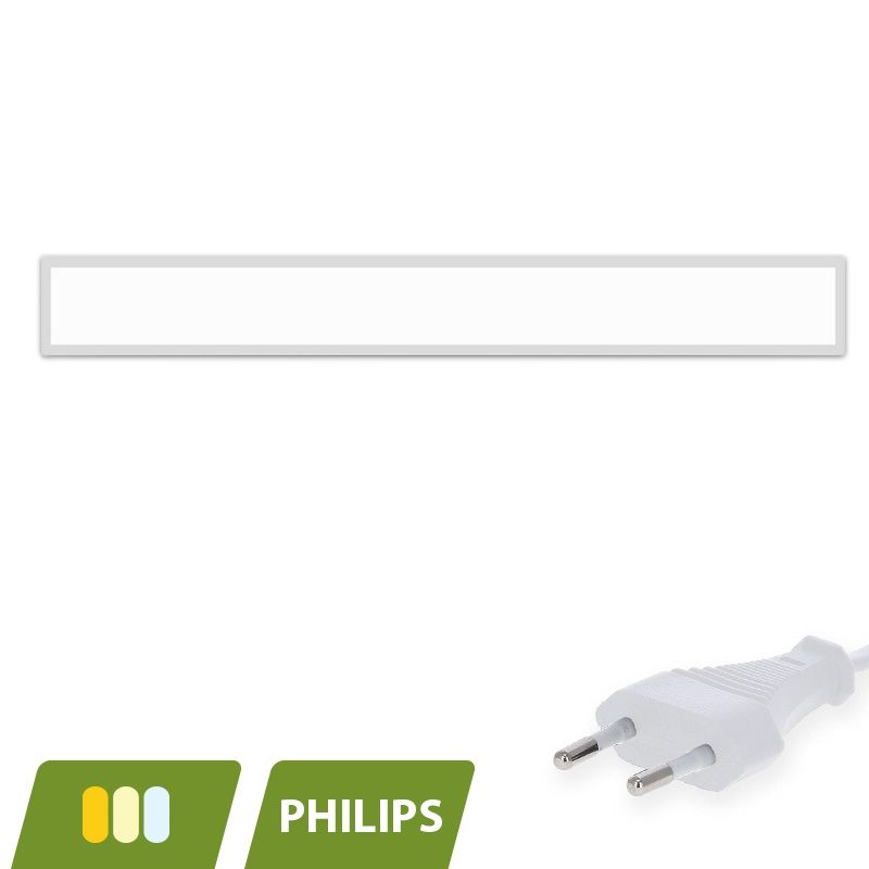 LED-panel 15x120 - 30W - hvid kontakt - UGR<19 - baggrundsbelyst LED-panel 15x120 - 30W - hvid kontakt - UGR<19 - baggrundsbelyst