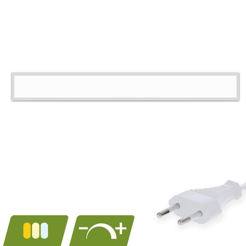 LED-panel 15x120 - 30W - hvid kontakt - UGR<19 - dæmpbar - baggrundsbelyst