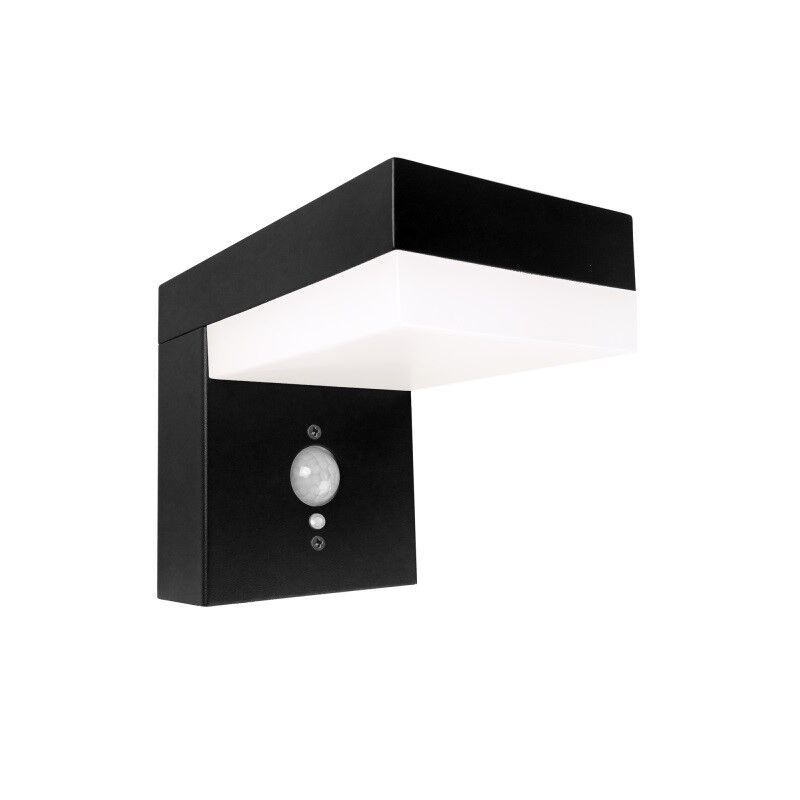 Sort modern udendørs væglampe solcelle aluminium, Ritex, 6W, 2700K LED, IP44 Sort modern udendørs væglampe solcelle aluminium, Ritex, 6W, 2700K LED, IP44