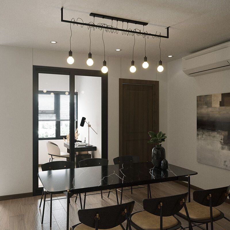 Stål pendler lampe sort, Lauraine Stål pendler lampe sort, Lauraine