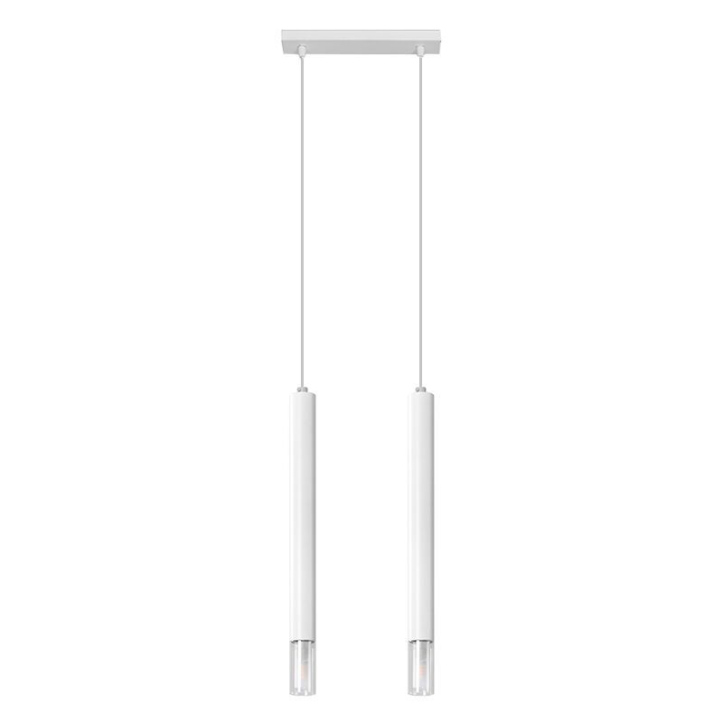 Glas pendler lampe hvid, Ishani