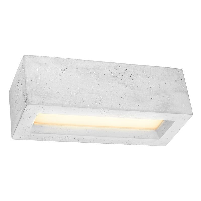 Beton up down væglampe grå, Emmaly