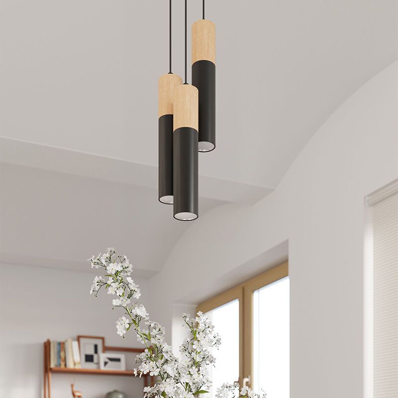 Aluminium pendler lampe brun, Francesca