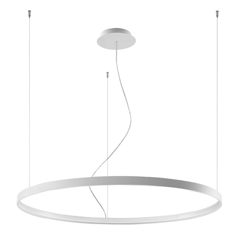 Aluminium pendler lampe hvid, Ringo, 70W, 3000K LED Aluminium pendler lampe hvid, Ringo, 70W, 3000K LED