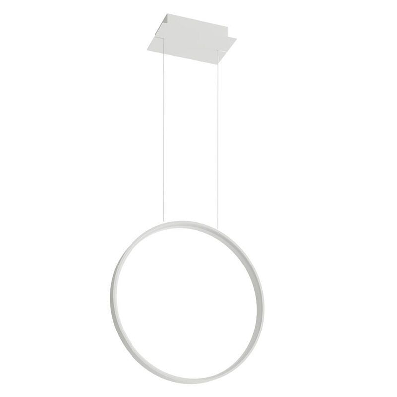 Aluminium pendler lampe hvid, Ringo, 30W, 3000K LED Aluminium pendler lampe hvid, Ringo, 30W, 3000K LED