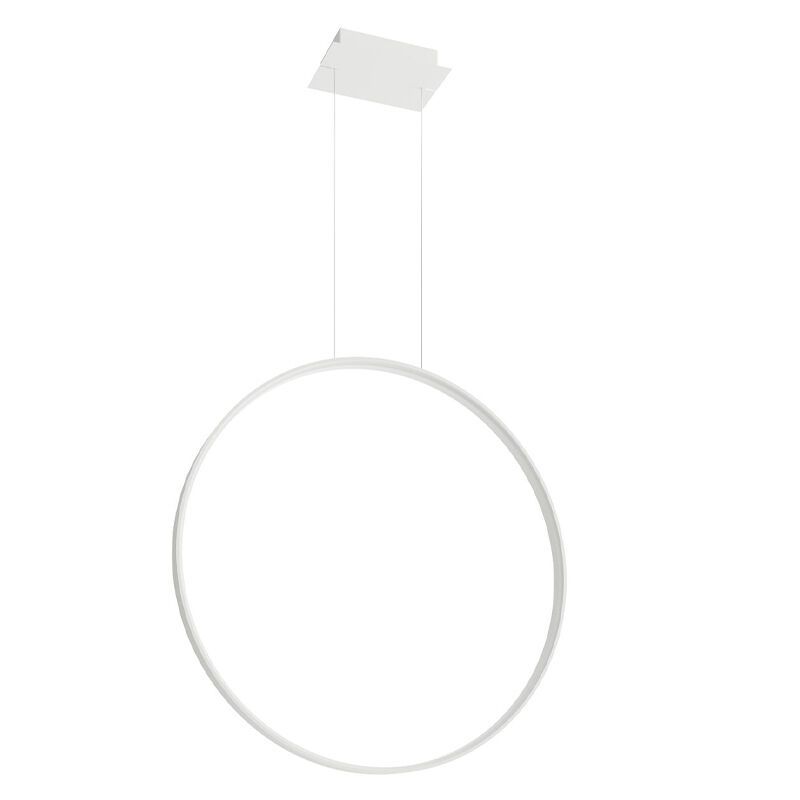 Aluminium pendler lampe hvid, Ringo, 50W, 3000K LED Aluminium pendler lampe hvid, Ringo, 50W, 3000K LED