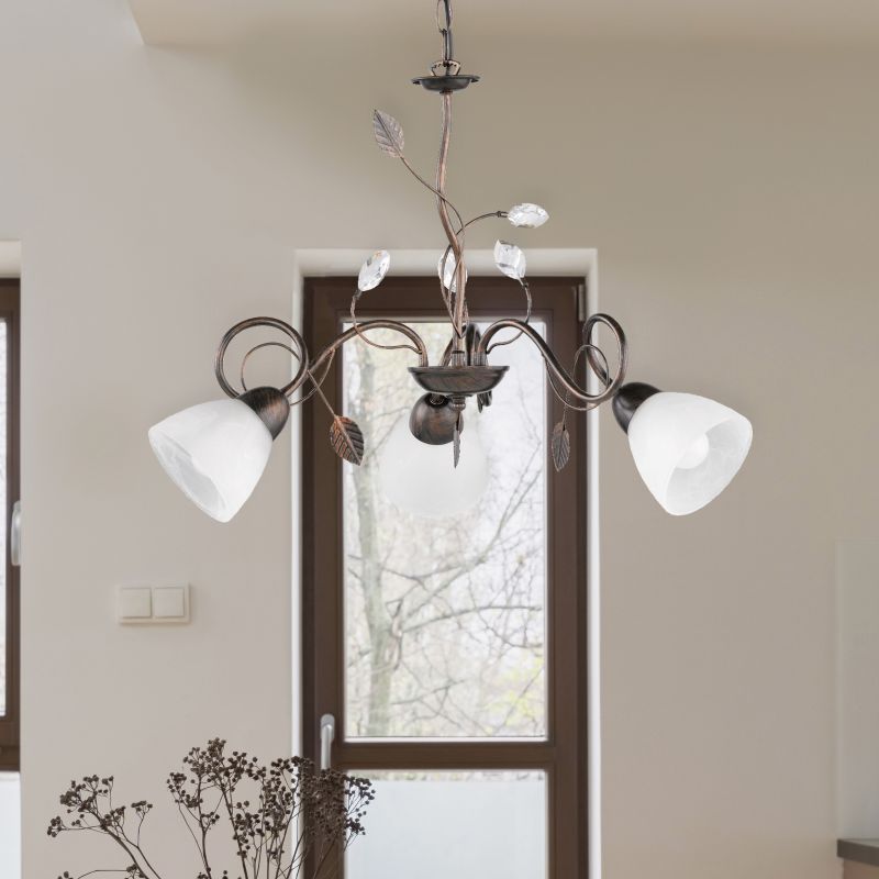 Rustfarvet lysekrone klassisk, Astrid Rustfarvet lysekrone klassisk, Astrid