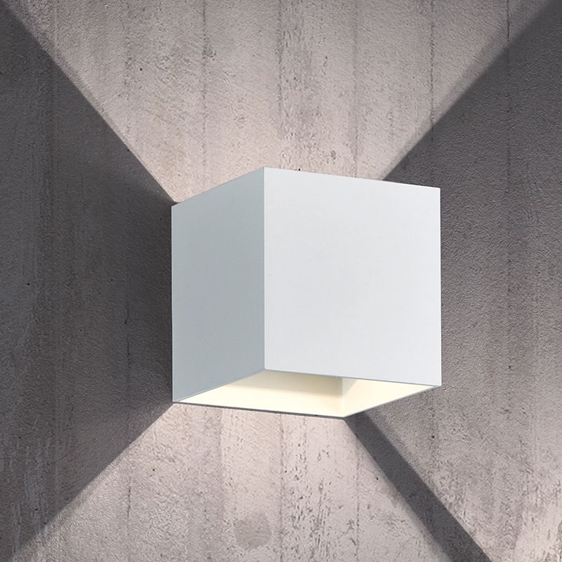 Hvid up down væglampe modern, Eva, 4,3W, 3000K LED