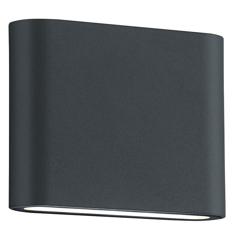 Antracit udendørslampe modern, Bridlington, 2,5W, 3000K LED, IP54 Antracit udendørslampe modern, Bridlington, 2,5W, 3000K LED, IP54
