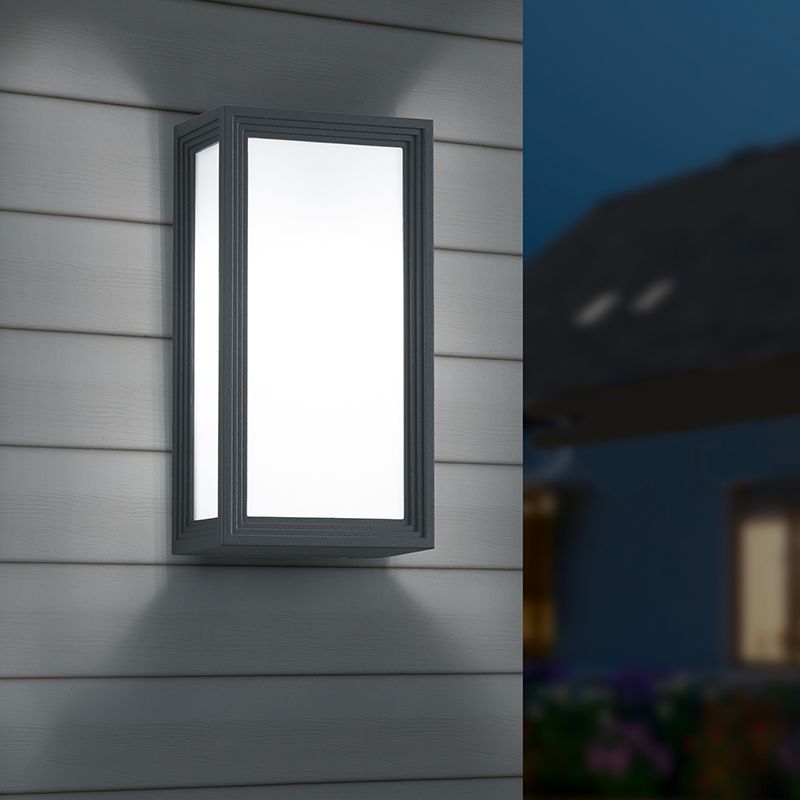 Antracit udendørslampe design, Fidel, IP54