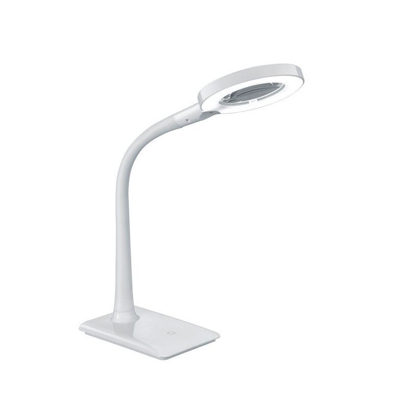 Hvid skrivebordslampe modern, Ulyssae, 5W, 3500K LED, med brytare