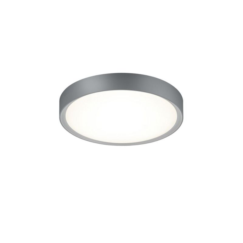 Sølv loftlampe badeværelse plast, Evelina, 18W, 3000K LED, IP44