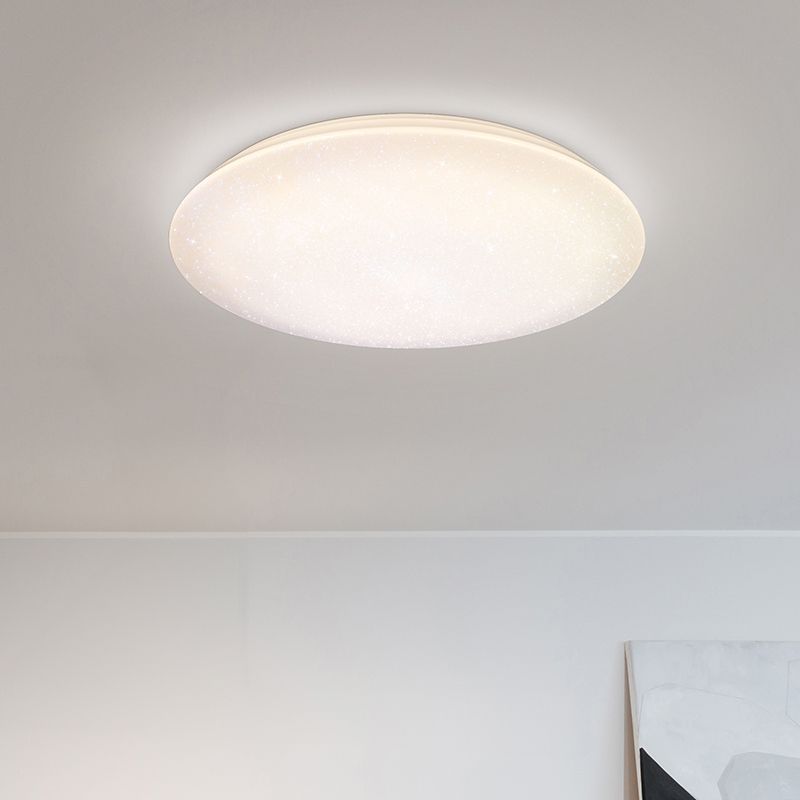 Hvid plafond plast, Yafu, 80W, varm til kold hvid justerbar LED, med fjärrkontroll