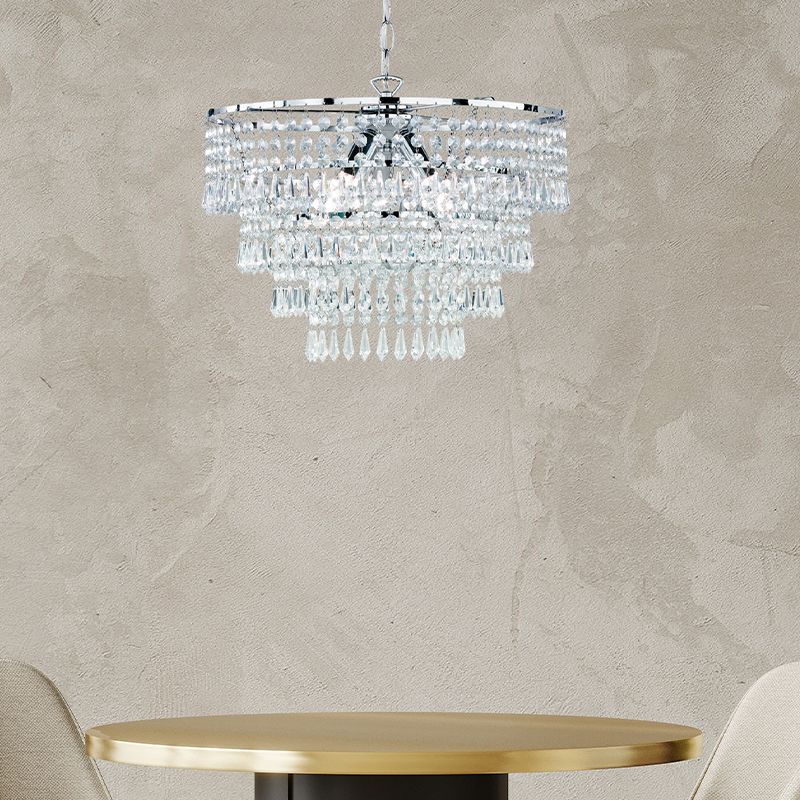 Krom pendler lampe design, Allison