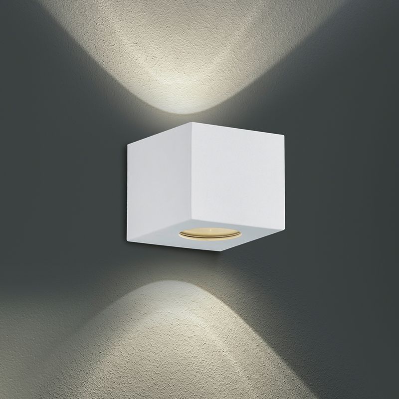 Hvid udendørslampe design, Sandby, 2W, 3000K LED, IP44