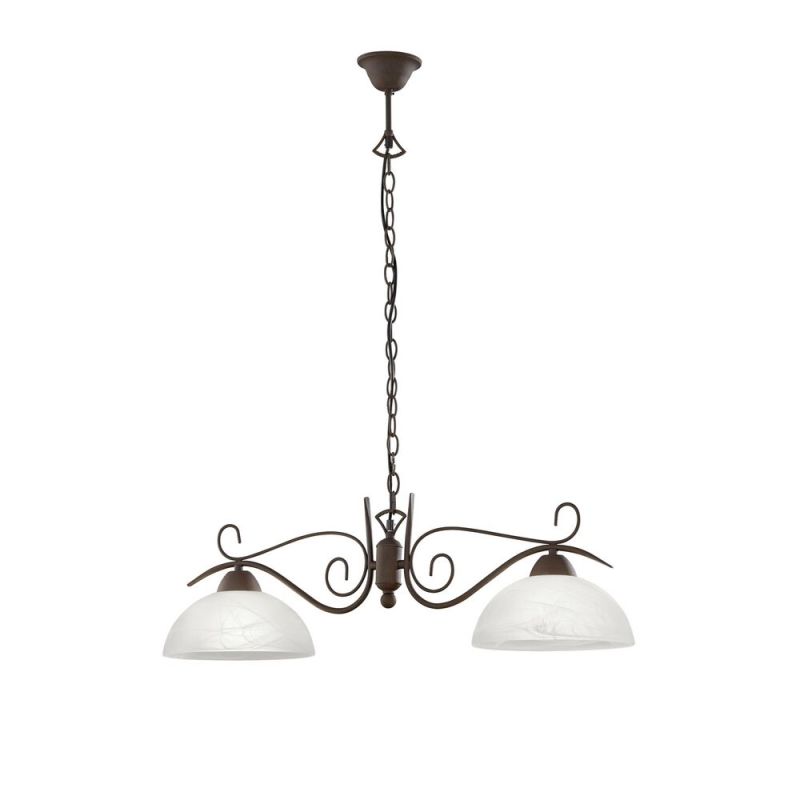 Hvid pendler lampe klassisk, Jared