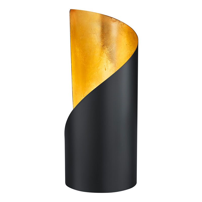 Sort bordlampe modern, Berdine, med brytare