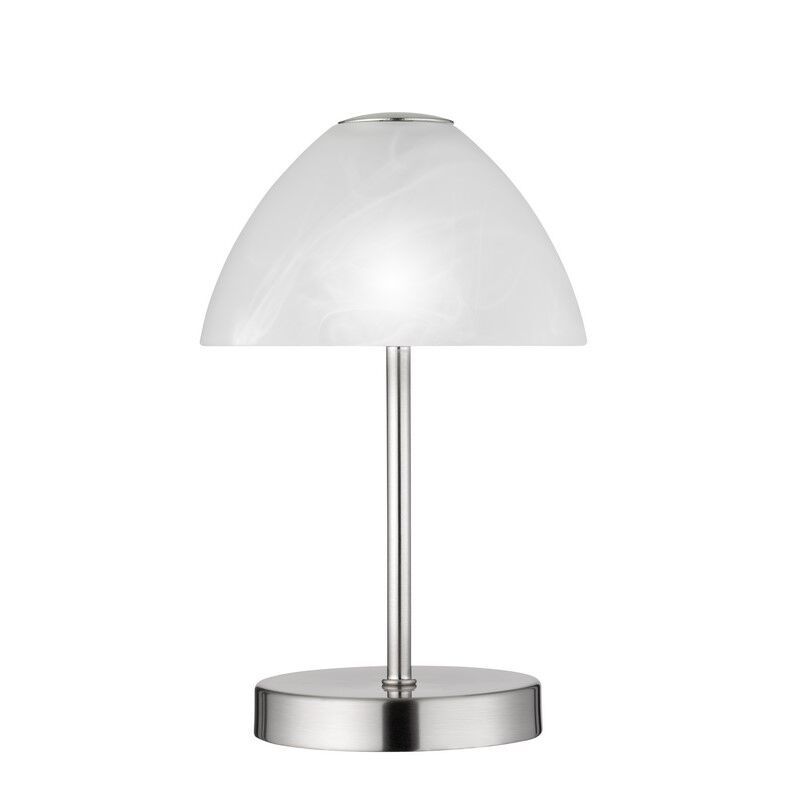 Nikkel bordlampe modern, Aaron, 2,5W, 3000K LED, med brytare