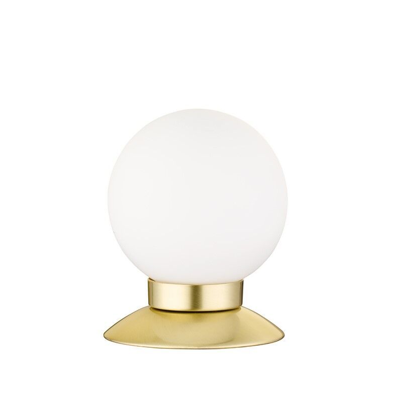 Messing bordlampe modern, Nolan, 3W, 3000K LED, med brytare