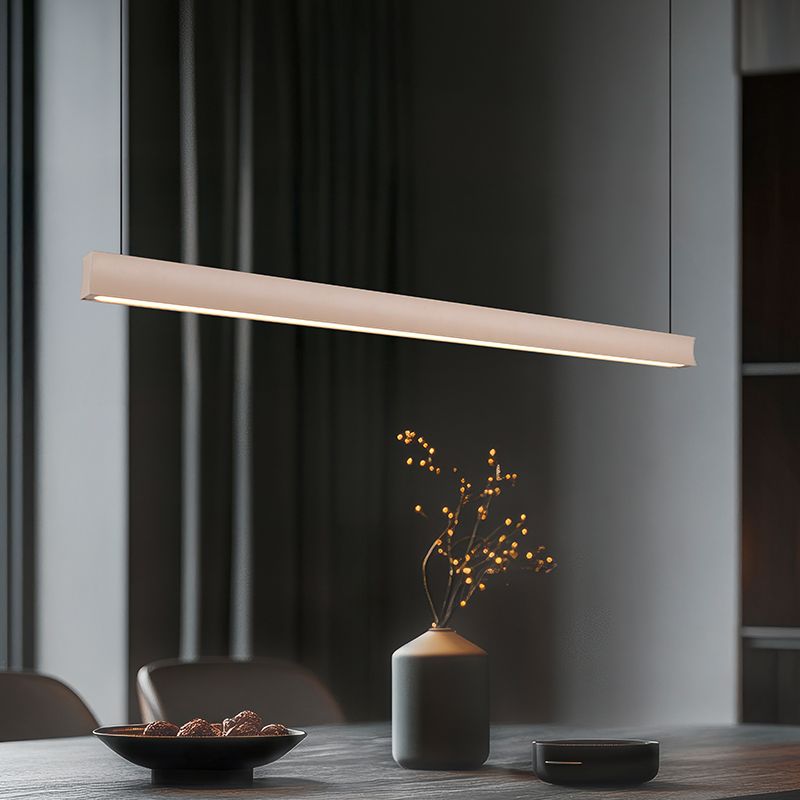 Beige pendler lampe modern, Wishal, 29W, white switch LED, 3 trins lysdæmper