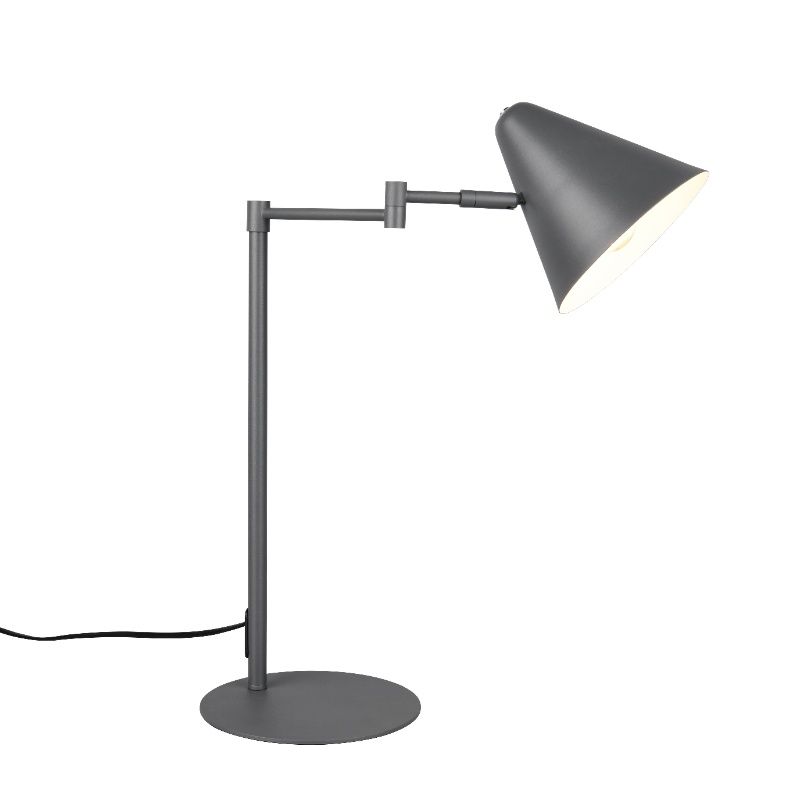 Antracit skrivebordslampe modern, Jille, med brytare Antracit skrivebordslampe modern, Jille, med brytare