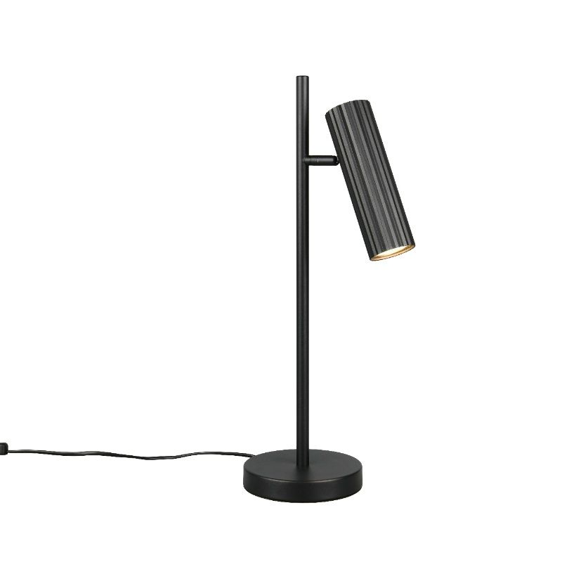 Sort bordlampe modern, Sieb, med brytare