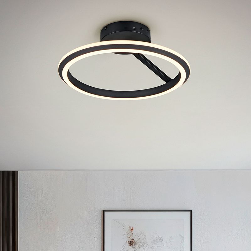 Sort loftlampe modern, Jiry, 34W, white switch LED, 3 trins lysdæmper Sort loftlampe modern, Jiry, 34W, white switch LED, 3 trins lysdæmper