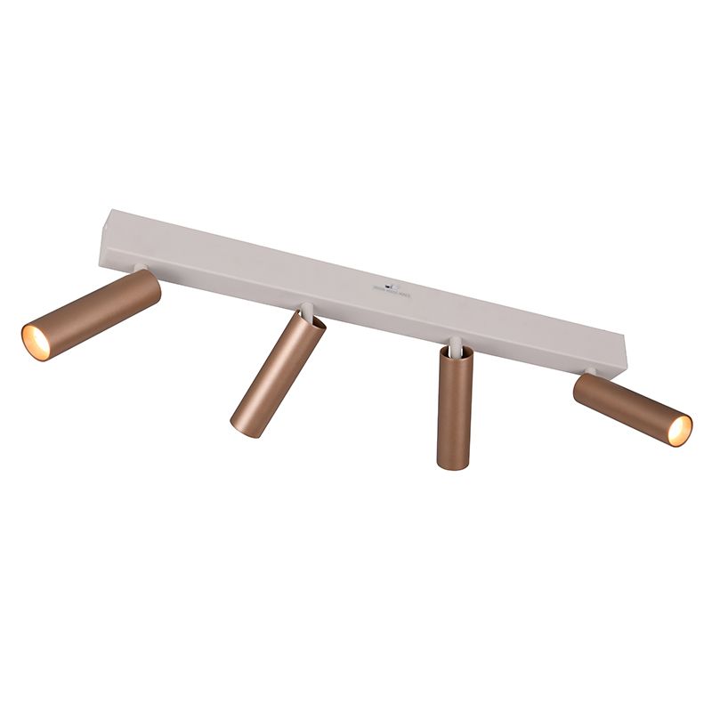 Brun loftspot modern, Smail, 5,5W, white switch LED, 3 trins lysdæmper Brun loftspot modern, Smail, 5,5W, white switch LED, 3 trins lysdæmper