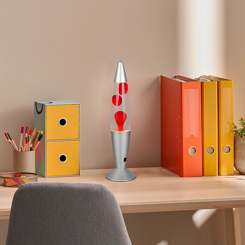 Rød lava lampe glas, Coert, 21W, 3000K LED, med brytare