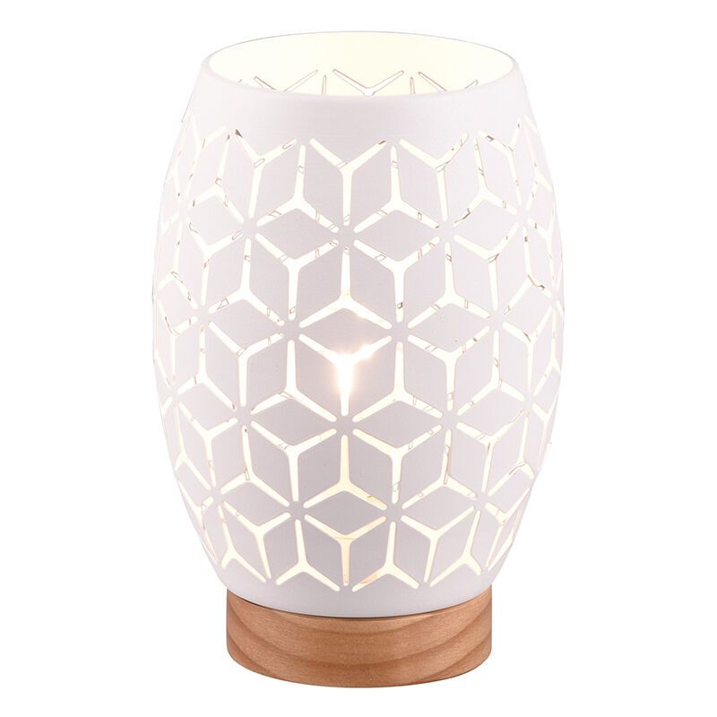 Hvid bordlampe modern, Delana Hvid bordlampe modern, Delana