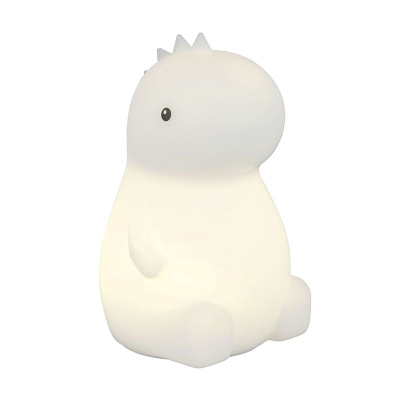 Hvid bordlampe til børneværelse plast, Vedat, 0,5W, RGBW LED, med brytare