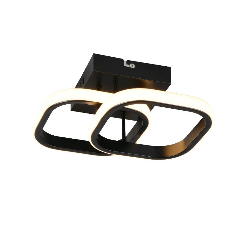 Sort loftlampe design, Yasser, 7W, 3000K LED