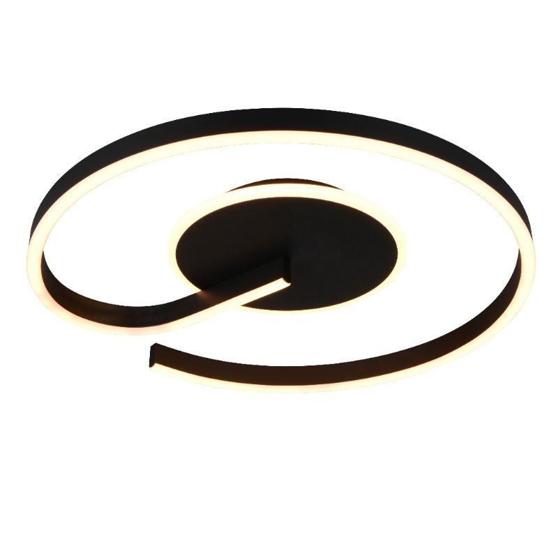 Sort loftlampe design, Ymer, 21W, white switch LED, 3 trins lysdæmper