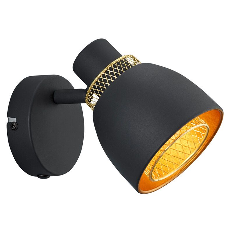 Sort vægspot modern, Sylvano