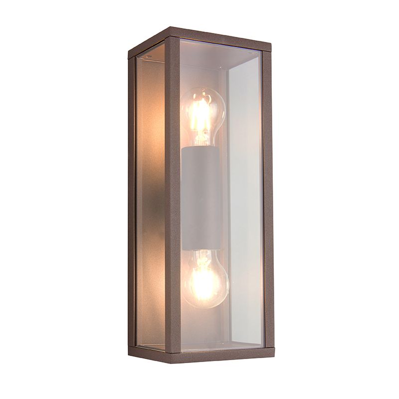 Rustfarvet udendørslampe modern, Sanna, IP44