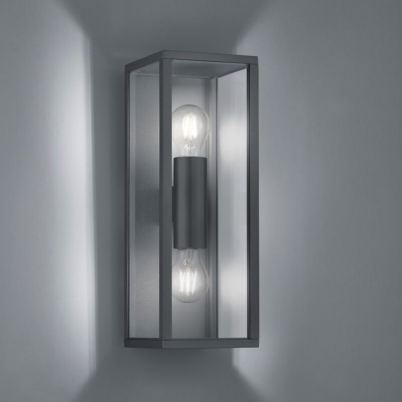 Antracit udendørslampe industri, Sanna, IP44